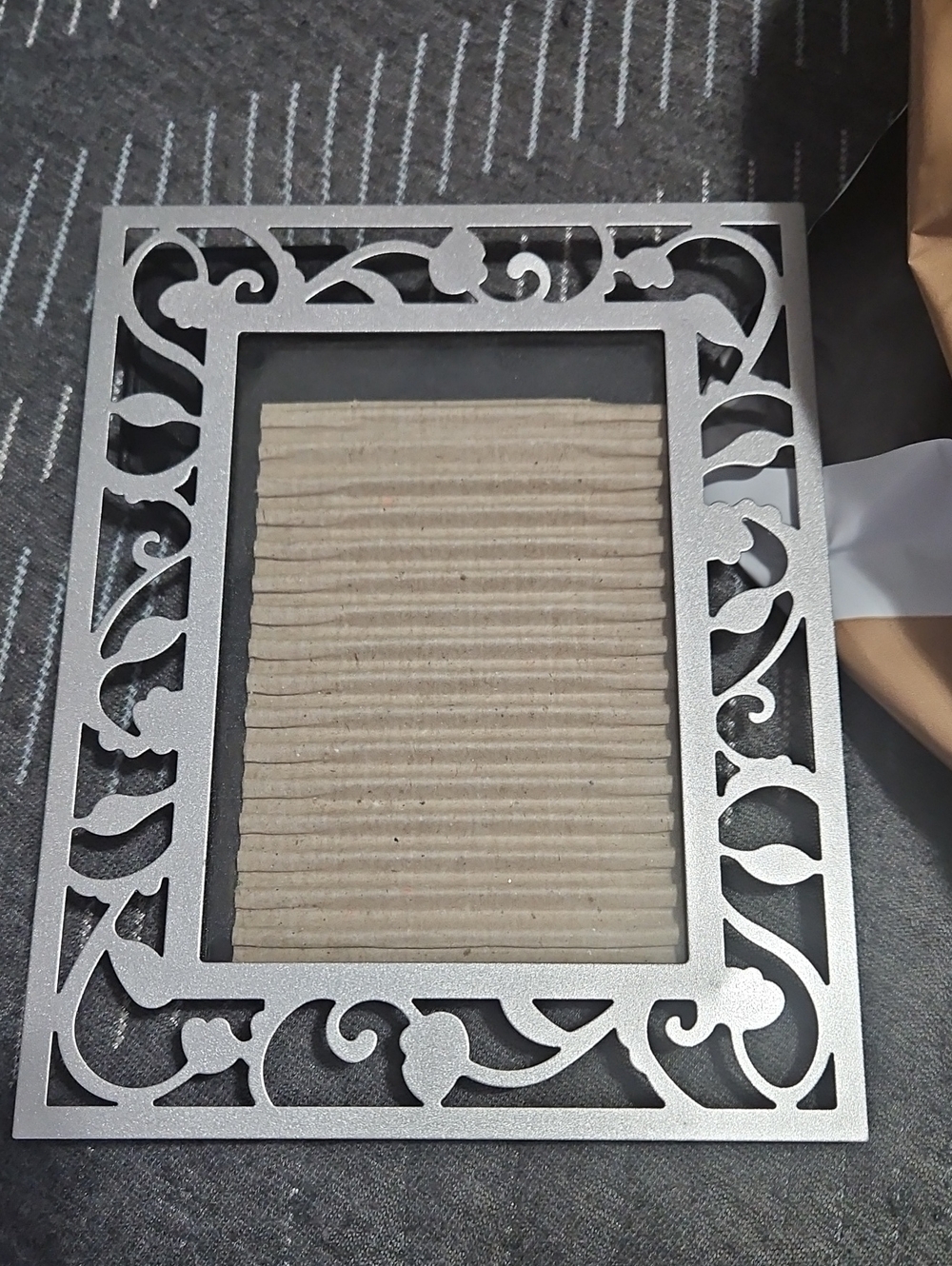 Silver Ornate Metal Photo Frame - Classic Home Accent